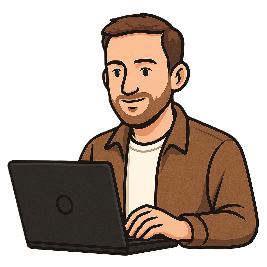 Cartoon of me programming